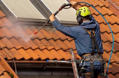 Démoussage et hydrofuge de toiture au Pas